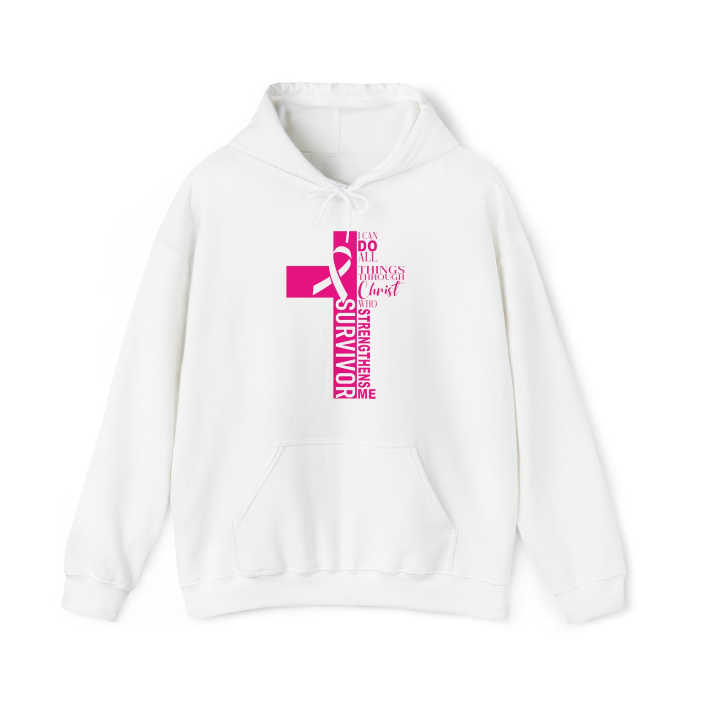 Breast Cancer Survivor Cross Hoodie