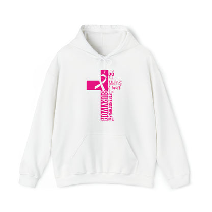 Breast Cancer Survivor Cross Hoodie